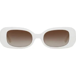 Linda Farrow - The Lola Rectangular Sunglasses in White - LFL1117C6SUN - Linda Farrow Eyewear - Avvenice