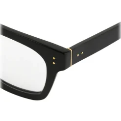 Linda Farrow - The Max D-Frame Optical Glasses in Black - LFLC71C1OPT - Linda Farrow Eyewear - Avvenice