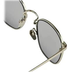 Linda Farrow - The Simon Square Sunglasses in White Gold (C2) - LFL479C2SUN - Linda Farrow Eyewear - Avvenice