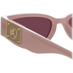 Linda Farrow - Tomie Cat Eye Sunglasses in Lilac - LFL1426C2SUN - Linda Farrow Eyewear - Avvenice