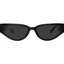 Linda Farrow - Tomie Cat Eye Sunglasses in Black - LFL1426C1SUN - Linda Farrow Eyewear - Avvenice