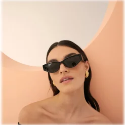 Linda Farrow - Tomie Cat Eye Sunglasses in Black - LFL1426C1SUN - Linda Farrow Eyewear - Avvenice