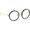 Linda Farrow - Tracy Round Optical Glasses in Black - LFLC239C1OPT - Linda Farrow Eyewear - Avvenice