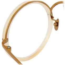 Linda Farrow - Tracy Round Optical Glasses in Milky Peach - LFL239C61OPT - Linda Farrow Eyewear - Avvenice