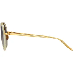 Linda Farrow - Tracy Round Sunglasses in Sherbet - LFL239C47SUN - Linda Farrow Eyewear - Avvenice