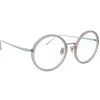 Linda Farrow - Tracy Round Optical Glasses in Milky Grey - LFL239C62OPT - Linda Farrow Eyewear - Avvenice