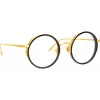 Linda Farrow - Watson Round Optical Glasses in Black - LFL1119C4OPT - Linda Farrow Eyewear - Avvenice