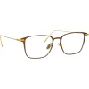 Linda Farrow - Willis Rectangular Optical Glasses in Brown - LF46C3OPT - Linda Farrow Eyewear - Avvenice
