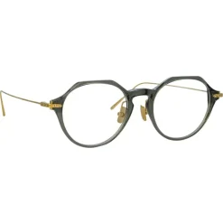 Linda Farrow - Wren Oval Optical Glasses in Green - LF05AC13OPT - Linda Farrow Eyewear - Avvenice