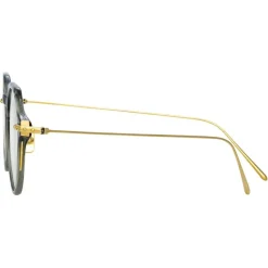 Linda Farrow - Wren Oval Optical Glasses in Green - LF05AC13OPT - Linda Farrow Eyewear - Avvenice