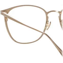 Linda Farrow - Xate Rectangular Optical Glasses in Brown - LFL1235C3OPT - Linda Farrow Eyewear - Avvenice