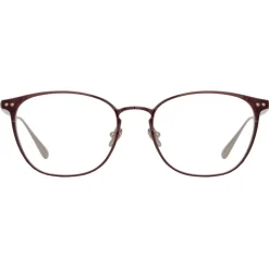 Linda Farrow - Xate Rectangular Optical Glasses in Brown - LFL1235C3OPT - Linda Farrow Eyewear - Avvenice