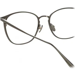 Linda Farrow - Xate Rectangular Optical Glasses in Black White Gold - LFL1235C2OPT - Linda Farrow Eyewear - Avvenice