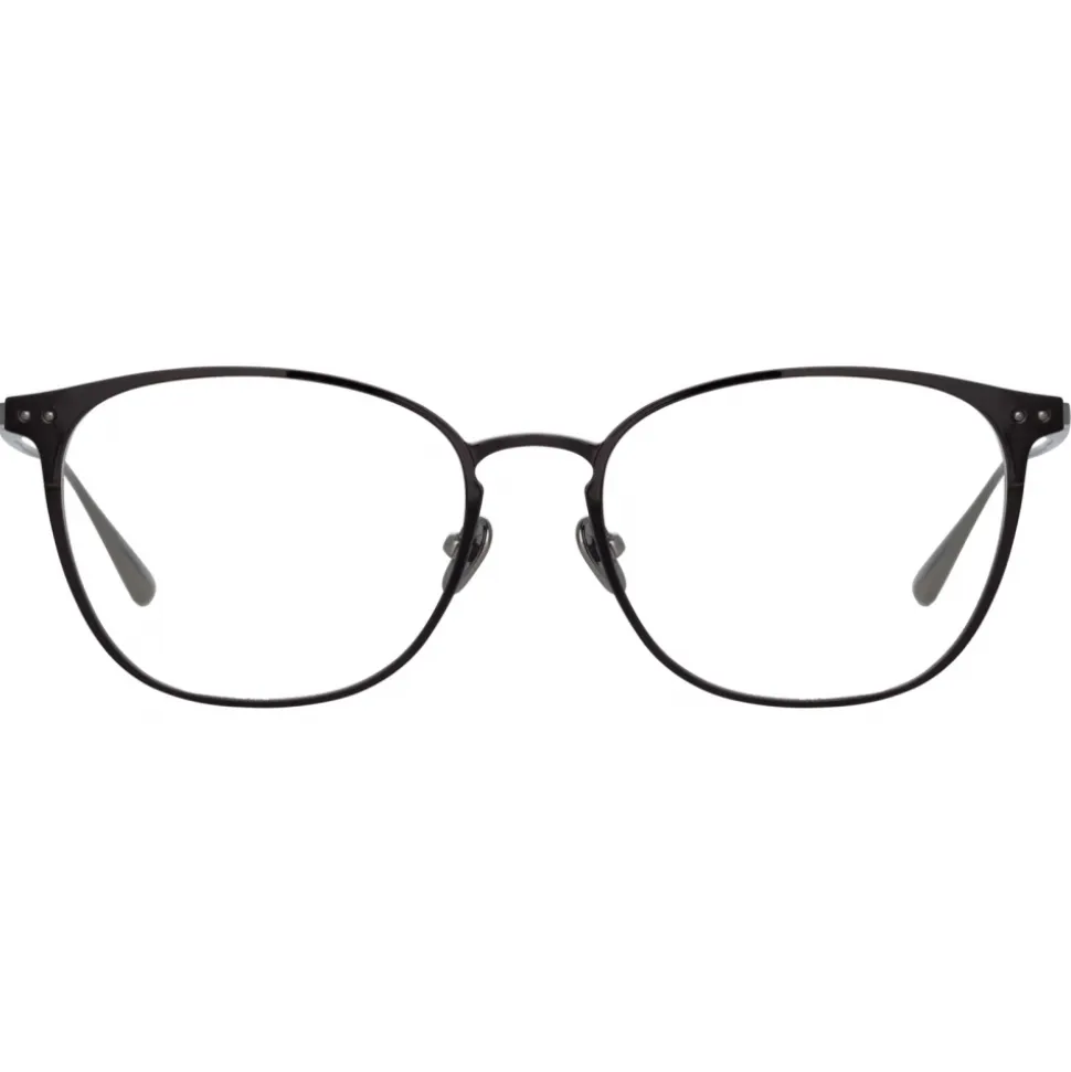 Linda Farrow - Xate Rectangular Optical Glasses in Black White Gold - LFL1235C2OPT - Linda Farrow Eyewear - Avvenice