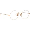 Linda Farrow - Zaha Round Optical Glasses in Rose Gold - LF32C3OPT - Linda Farrow Eyewear - Avvenice