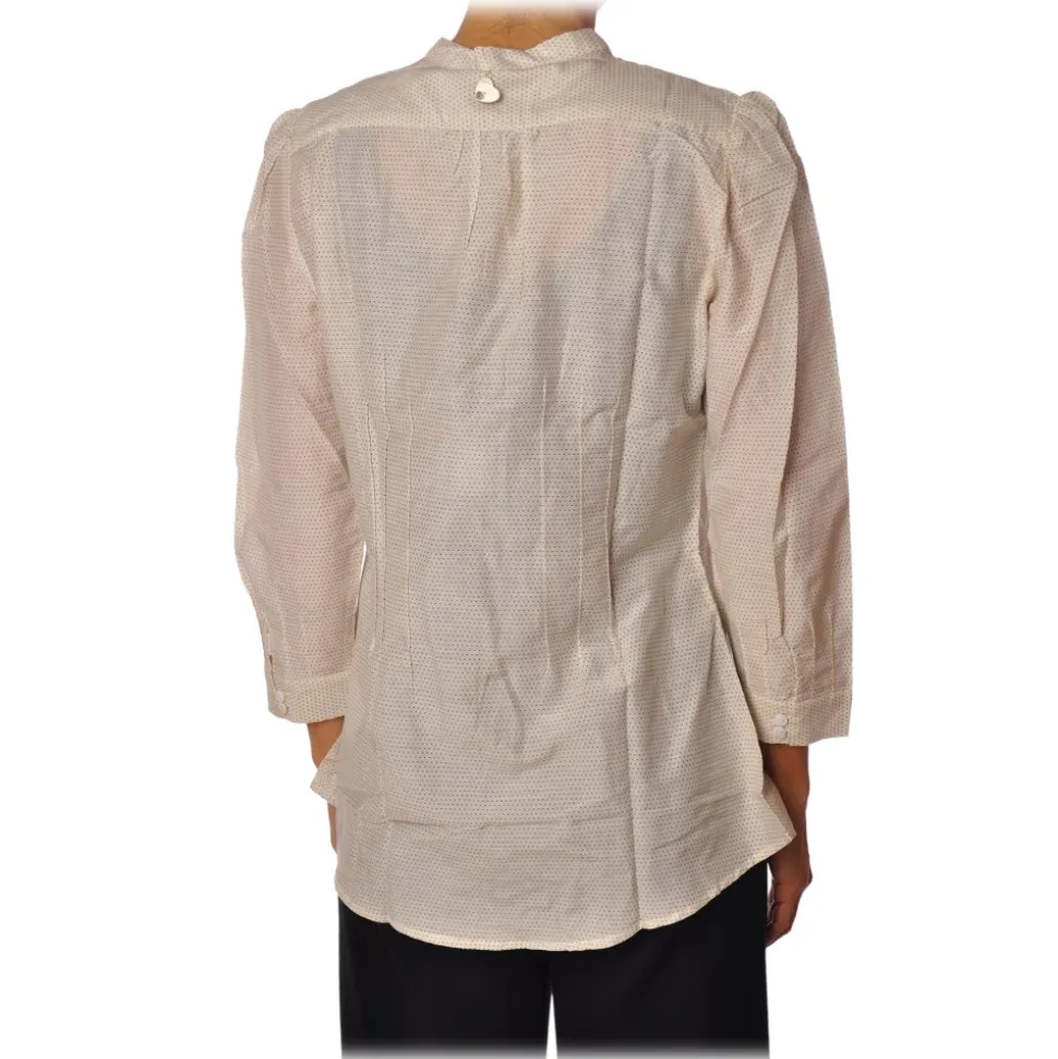 Liu Jo - Core Neck Shirt - Beige - Shirts - Made in Italy - Luxury Exclusive Collection - Avvenice