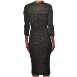 Liu Jo - Knit Dress with Stud Detail - Grey - Dress - Made in Italy - Luxury Exclusive Collection - Avvenice