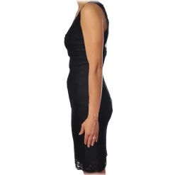 Liu Jo - Lace V-neck Dress - Black - Dress - Made in Italy - Luxury Exclusive Collection - Avvenice