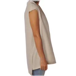 Liu Jo - Long and Open Vest - Beige - Top - Made in Italy - Luxury Exclusive Collection - Avvenice