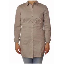 Liu Jo - Long Model Shirt - Turtledove - Shirts - Made in Italy - Luxury Exclusive Collection - Avvenice