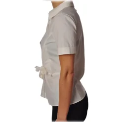 Liu Jo - Shirt with Bow Detail - White - Shirts - Made in Italy - Luxury Exclusive Collection - Avvenice