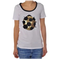 Liu Jo - T-Shirt with Ladybug Print - White - T-Shirt - Made in Italy - Luxury Exclusive Collection - Avvenice