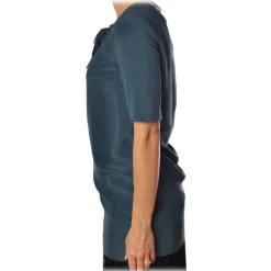 Liu Jo - Tunic with Bow Detail - Blue - Top - Made in Italy - Luxury Exclusive Collection - Avvenice