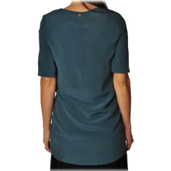 Liu Jo - Tunic with Bow Detail - Blue - Top - Made in Italy - Luxury Exclusive Collection - Avvenice