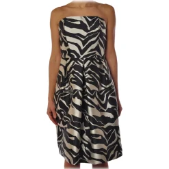 Liu Jo - Zebra Patterned Dress - Black/White - Dress - Made in Italy - Luxury Exclusive Collection - Avvenice