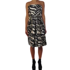 Liu Jo - Zebra Strapless Dress - White Black - Dress - Made in Italy - Luxury Exclusive Collection - Avvenice