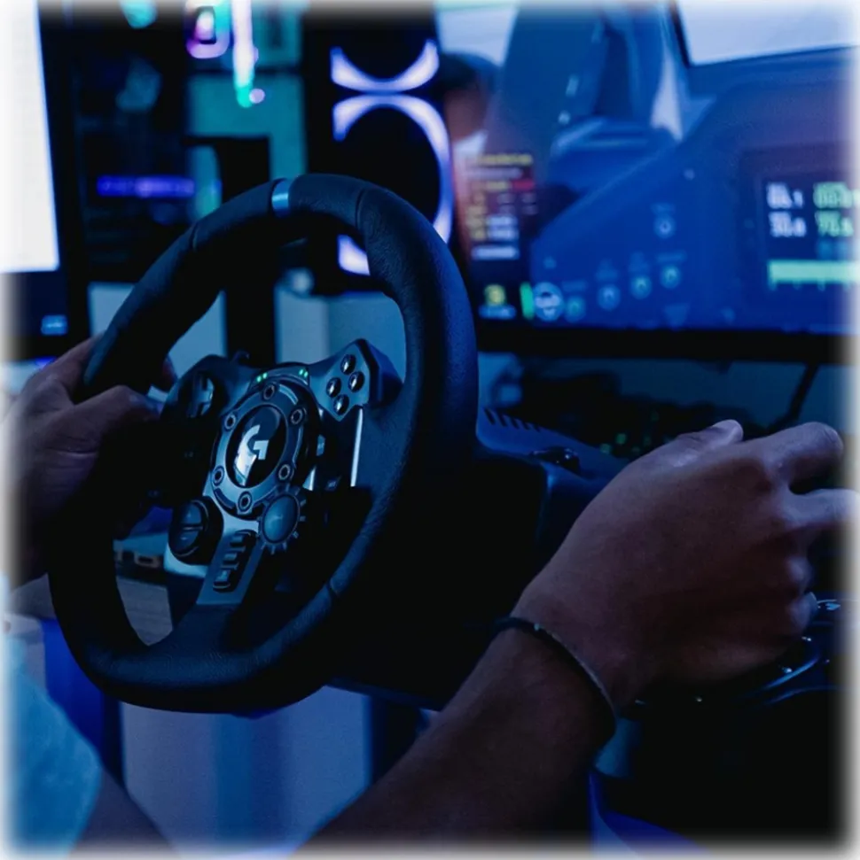 Logitech - G923 - Trueforce Sim Racing Wheel - PC - PS - XBOX - Real Simulation - Gaming - Play Station - PS5 - Avvenice