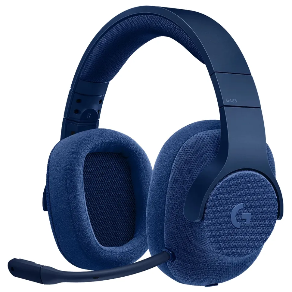 Logitech - G433 7.1 Wired Surround Gaming Headset - Blue - Gaming Headset - Avvenice