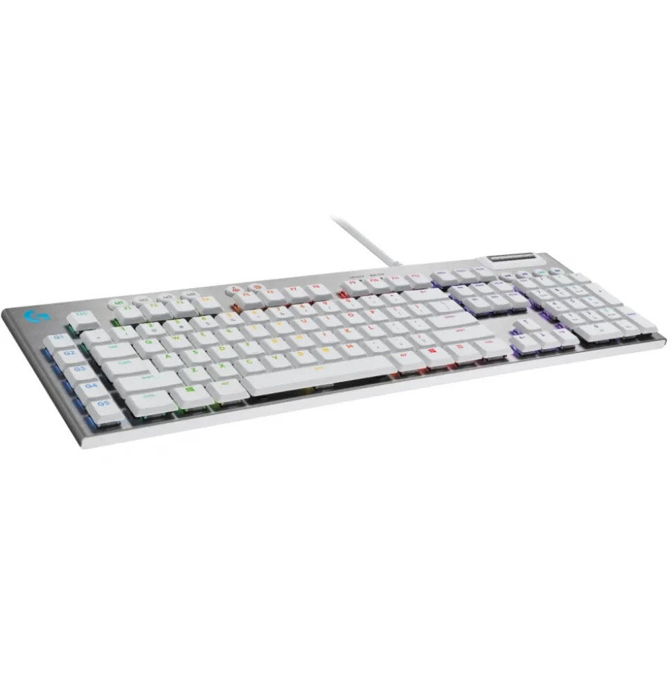 Logitech - G815 Lightspeed RGB Mechanical Gaming Keyboard - White - Gaming Keyboard - Avvenice