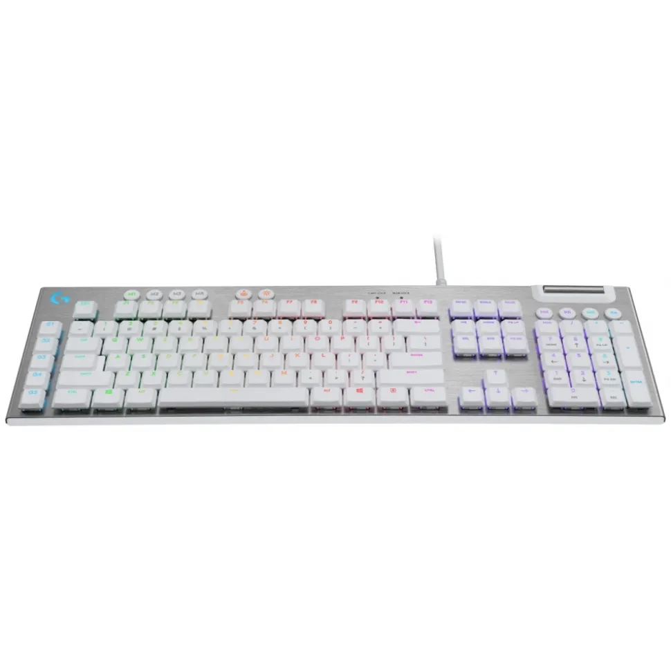 Logitech - G815 Lightspeed RGB Mechanical Gaming Keyboard - White - Gaming Keyboard - Avvenice