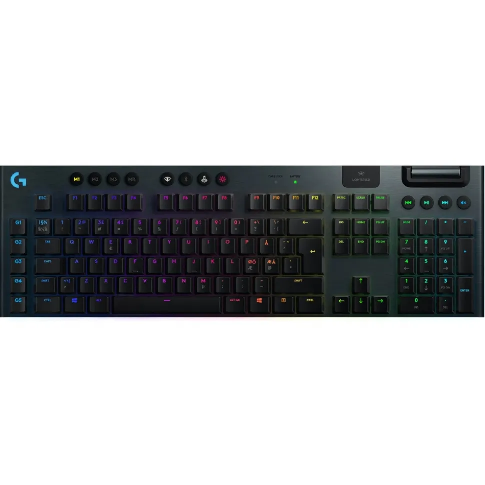 Logitech - G915 Lightspeed Wireless RGB Mechanical Gaming Keyboard - Black - Gaming Keyboard - Avvenice