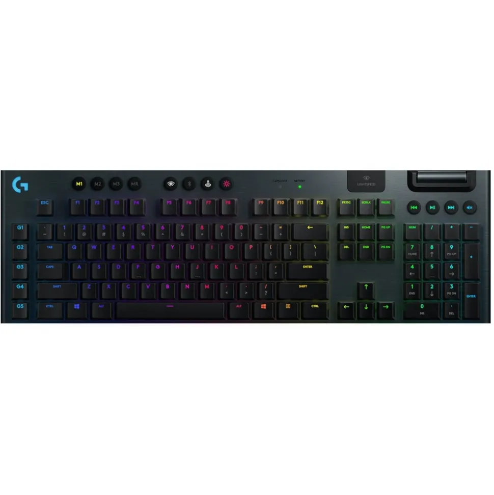 Logitech - G915 Lightspeed Wireless RGB Mechanical Gaming Keyboard - Black - Gaming Keyboard - Avvenice