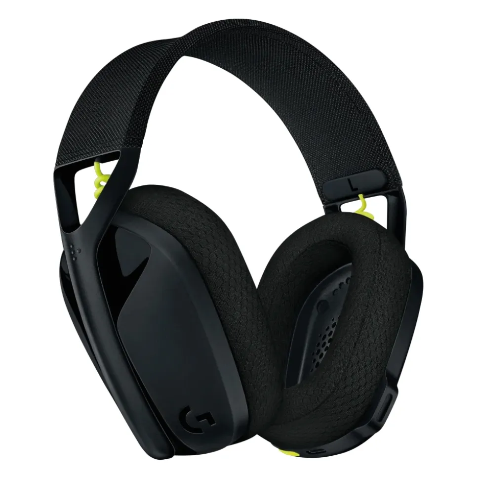 Logitech - G435 Lightspeed Wireless Gaming Headset - Black and Neon Yellow - Gaming Headset - Avvenice