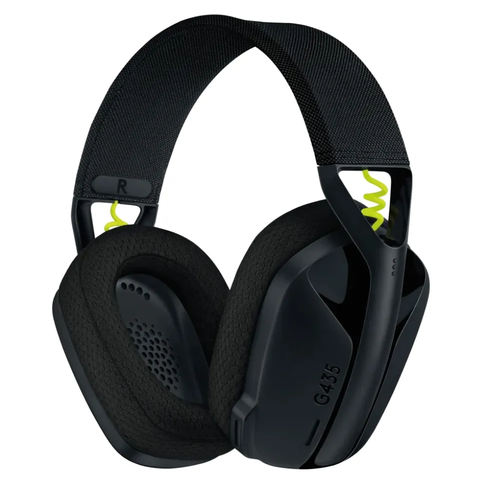 Logitech - G435 Lightspeed Wireless Gaming Headset - Black and Neon Yellow - Gaming Headset - Avvenice