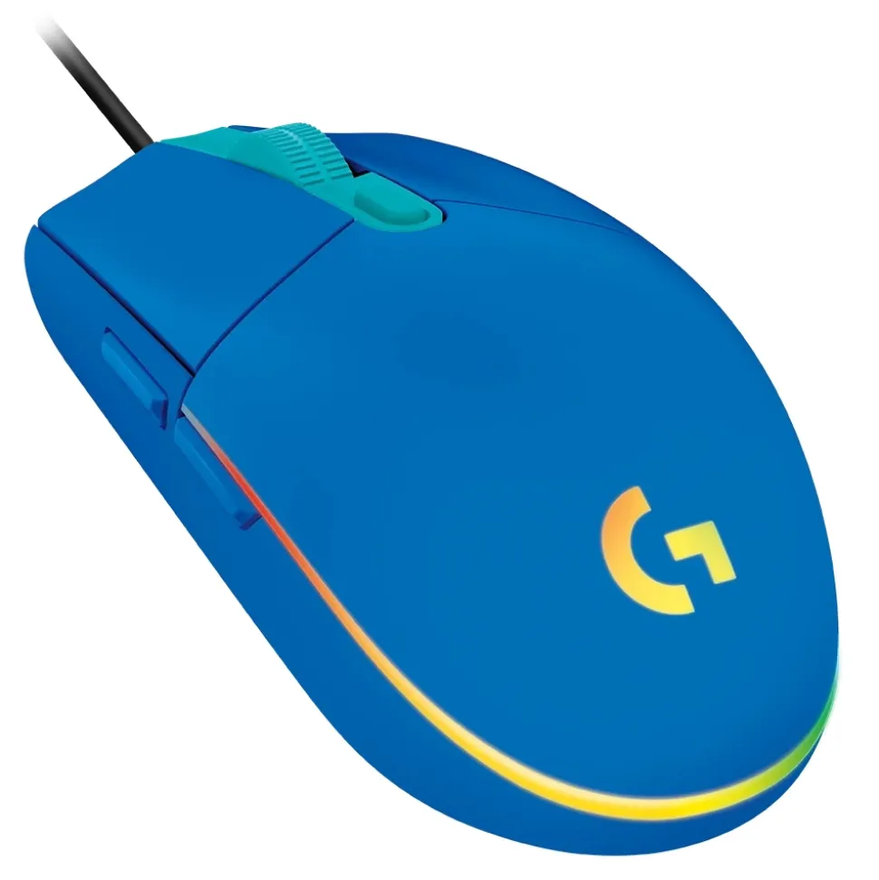 Logitech - G203 Lightsync RGB Gaming Mouse - Blue - Gaming Mouse - Avvenice