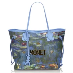 Louis Vuitton Vintage - 2017 Masters Collection Neverfull MM Monet Bag - Blue - Leather Handbag - Luxury High Quality - Avvenice