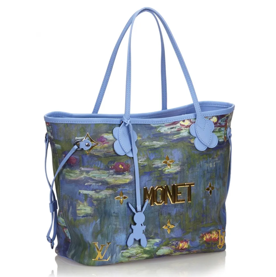 Louis Vuitton Vintage - 2017 Masters Collection Neverfull MM Monet Bag - Blue - Leather Handbag - Luxury High Quality - Avvenice