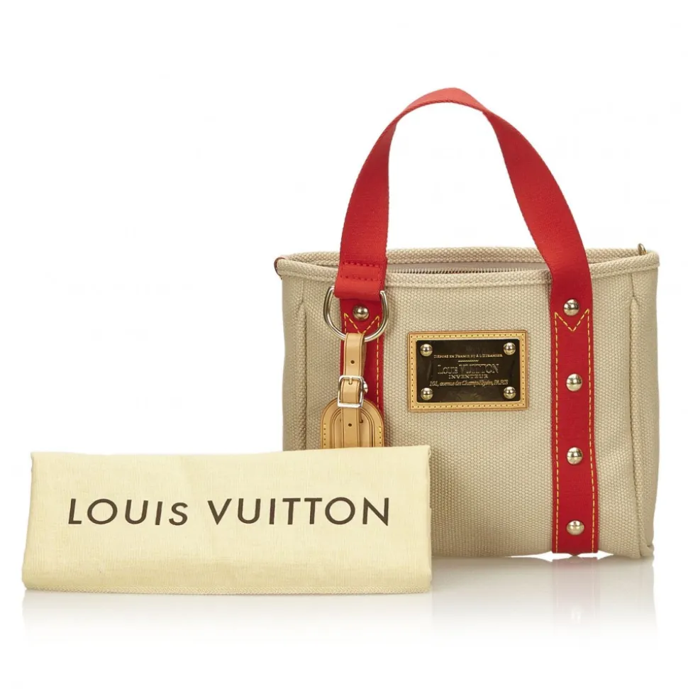 Louis Vuitton Vintage - Antigua Cabas PM Bag - Brown Beige - Canvas and Leather Handbag - Luxury High Quality - Avvenice