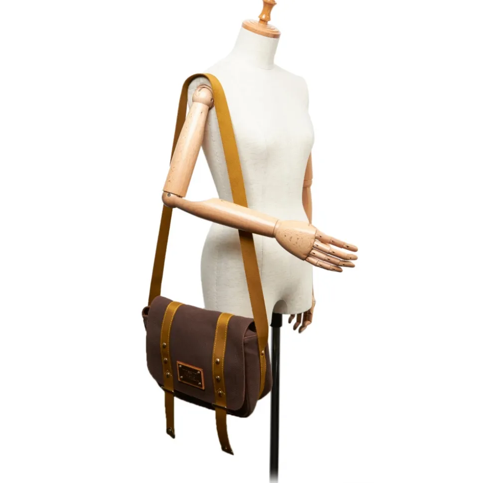 Louis Vuitton Vintage - Antigua Besace PM Bag - Brown - Fabric and Canvas Crossbody bag - Luxury High Quality - Avvenice
