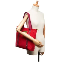 Louis Vuitton Vintage - Antigua Cabas MM Bag - Red - Fabric and Canvas Handbag - Luxury High Quality - Avvenice