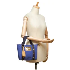 Louis Vuitton Vintage - Antigua Cabas PM Bag - Blue Black - Canvas and Leather Handbag - Luxury High Quality - Avvenice