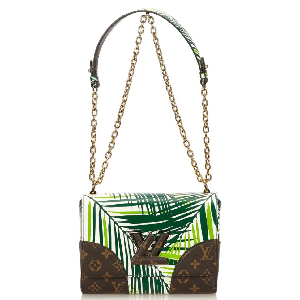 Louis Vuitton Vintage - Cruise Twist MM Bag - Green, Multi - Leather with Monogram Canvas Handbag - Luxury High Quality - Avvenice