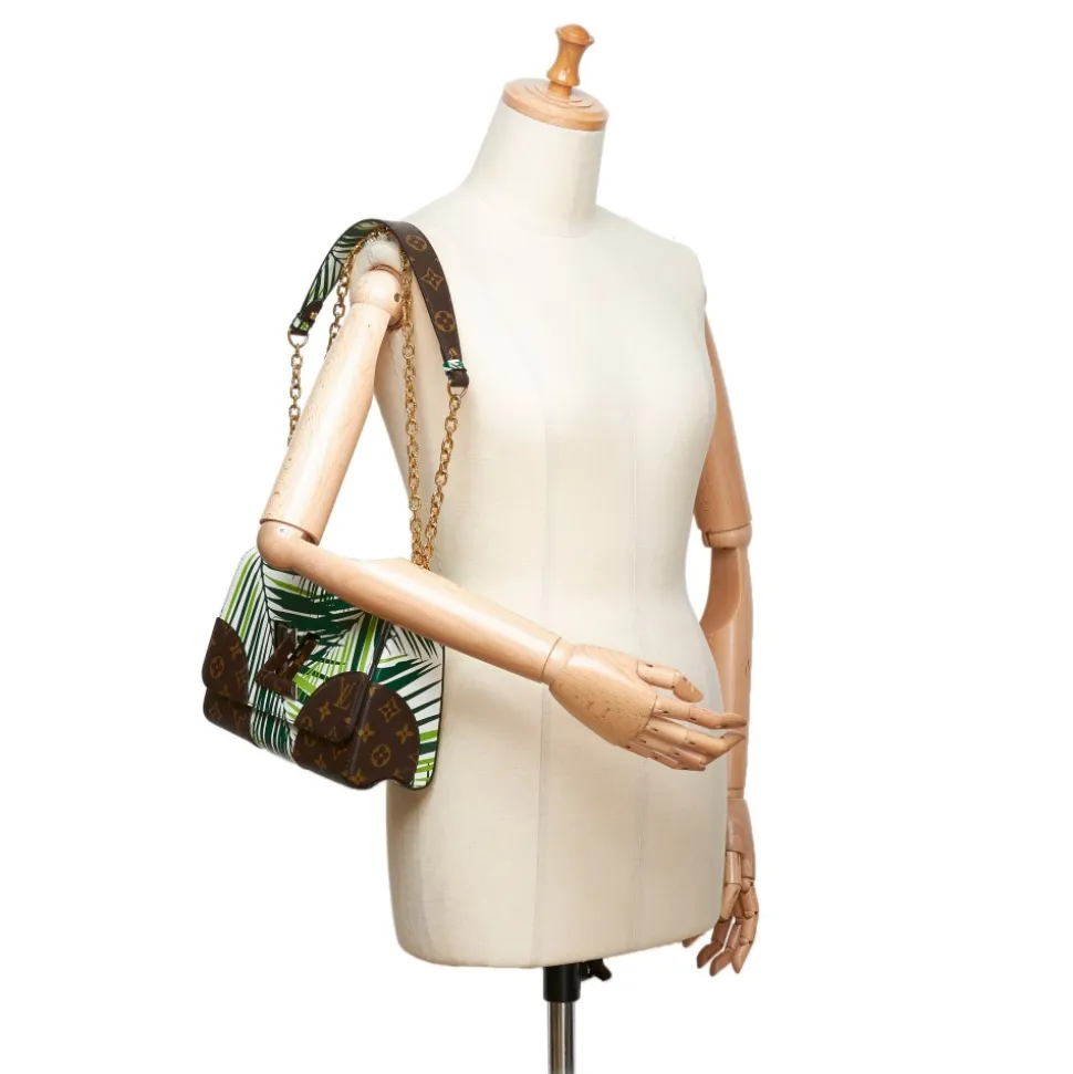 Louis Vuitton Vintage - Cruise Twist MM Bag - Green, Multi - Leather with Monogram Canvas Handbag - Luxury High Quality - Avvenice