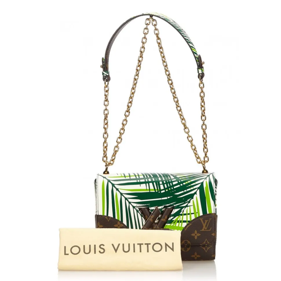 Louis Vuitton Vintage - Cruise Twist MM Bag - Green, Multi - Leather with Monogram Canvas Handbag - Luxury High Quality - Avvenice