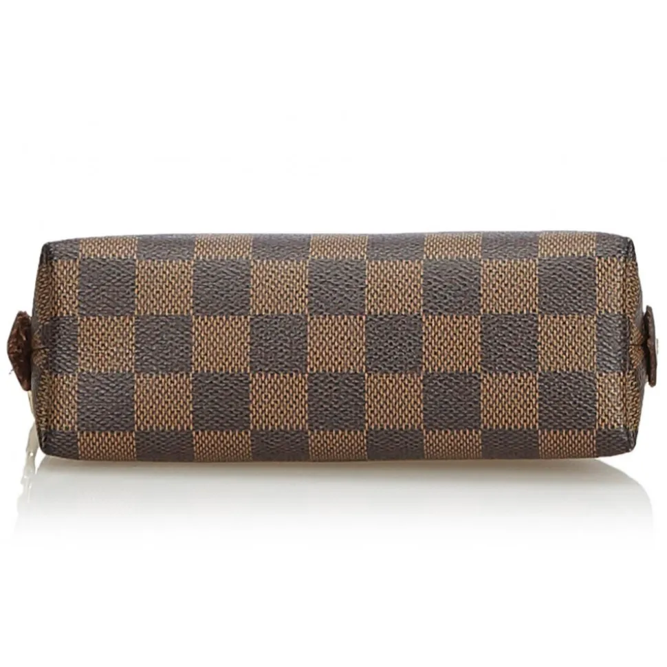 Louis Vuitton Vintage - Damier Ebene Cosmetic Pouch - Brown - Damier Canvas and Leather Handbag - Luxury High Quality - Avvenice
