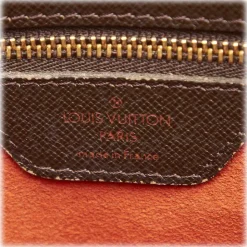 Louis Vuitton Vintage - Damier Ebene Triana - Brown - Damier Canvas and Calf Leather Handbag - Luxury High Quality - Avvenice